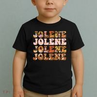 Jolene Jolly Song Leopard Floral Toddler T-Shirt thumb 2