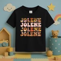 Jolene Jolly Song Leopard Floral Toddler T-Shirt thumb 3