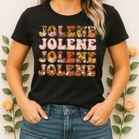 Jolene Jolly Song Leopard Floral Women's T-Shirt thumb 2
