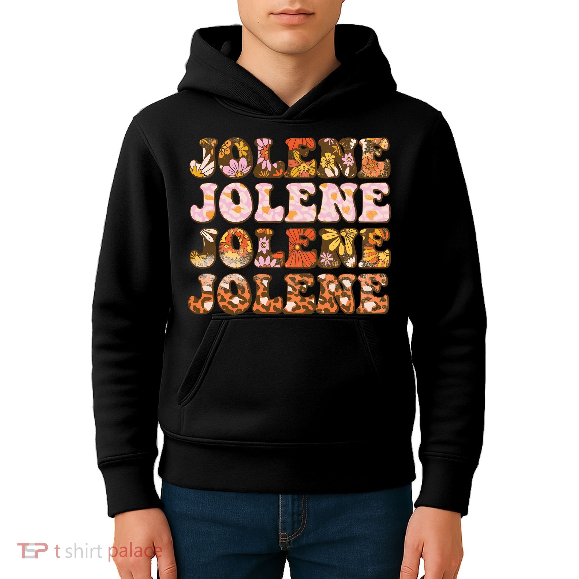 Jolene Jolly Song Leopard Floral Kids Hoodie