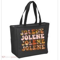 Jolene Jolly Song Leopard Floral Tote Bag thumb 2
