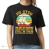 Jiu Jitsu Shirts Art Of Folding Clothes BJJ MMA Jujitsu Comfort Colors Boxy T-Shirt thumb 0