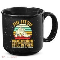 Jiu Jitsu Shirts Art Of Folding Clothes BJJ MMA Jujitsu 15oz Campfire Ceramic Mug thumb 0