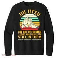 Jiu Jitsu Shirts Art Of Folding Clothes BJJ MMA Jujitsu V.I.T. Fleece Crew Sweatshirt thumb 0