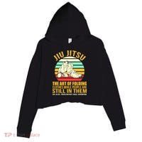 Jiu Jitsu Shirts Art Of Folding Clothes BJJ MMA Jujitsu Crop Fleece Hoodie thumb 0