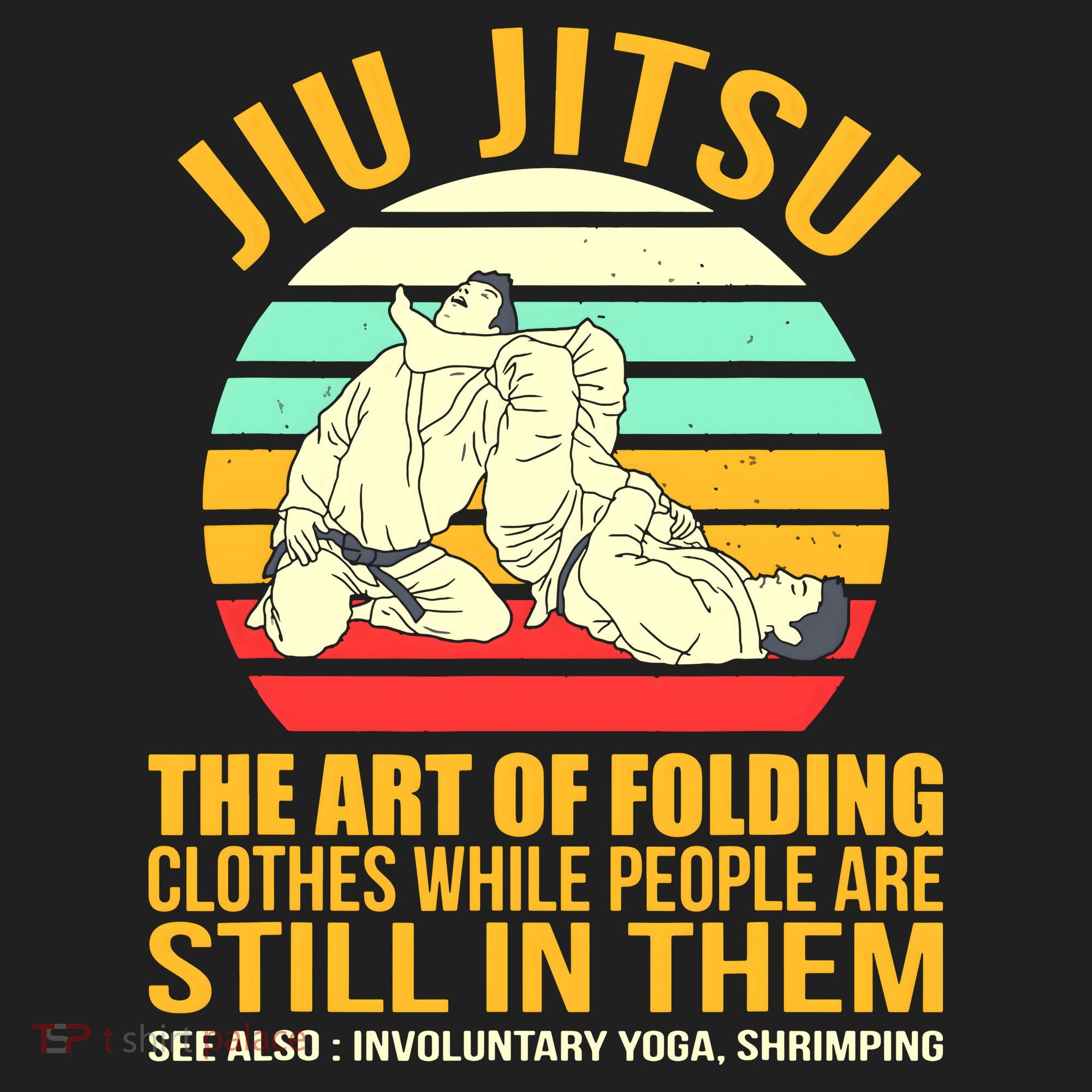 Jiu Jitsu Shirts Art Of Folding Clothes BJJ MMA Jujitsu Urban Oversized Heavyweight T-Shirt