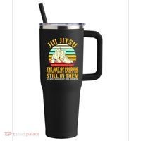 Jiu Jitsu Shirts Art Of Folding Clothes BJJ MMA Jujitsu 40oz Vacuum Insulated Stainless Steel Travel Tumbler thumb 0