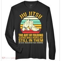 Jiu Jitsu Shirts Art Of Folding Clothes BJJ MMA Jujitsu Zone Performance Long-Sleeve T-Shirt thumb 0