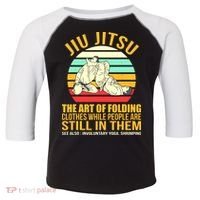 Jiu Jitsu Shirts Art Of Folding Clothes BJJ MMA Jujitsu Toddler Fine Jersey T-Shirt thumb 0