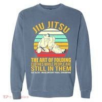 Jiu Jitsu Shirts Art Of Folding Clothes BJJ MMA Jujitsu Garment-Dyed Sweatshirt thumb 0