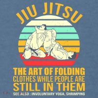 Jiu Jitsu Shirts Art Of Folding Clothes BJJ MMA Jujitsu Garment-Dyed Sweatshirt thumb 2