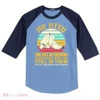 Jiu Jitsu Shirts Art Of Folding Clothes BJJ MMA Jujitsu Raglan Baseball Sleeve Shirt thumb 0