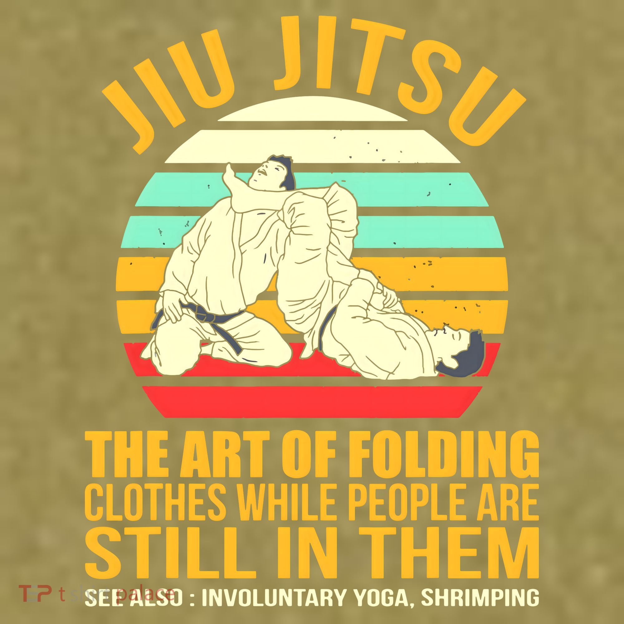 Jiu Jitsu Shirts Art Of Folding Clothes BJJ MMA Jujitsu Garment-Dyed Women's Muscle Tee