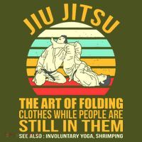 Jiu Jitsu Shirts Art Of Folding Clothes BJJ MMA Jujitsu The Baniff Cuffed Pom Beanie thumb 2