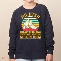 Jiu Jitsu Shirts Art Of Folding Clothes BJJ MMA Jujitsu Women's Sweatshirt thumb 0