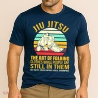 Jiu Jitsu Shirts Art Of Folding Clothes BJJ MMA Jujitsu Cooling Performance Crew T-Shirt thumb 2