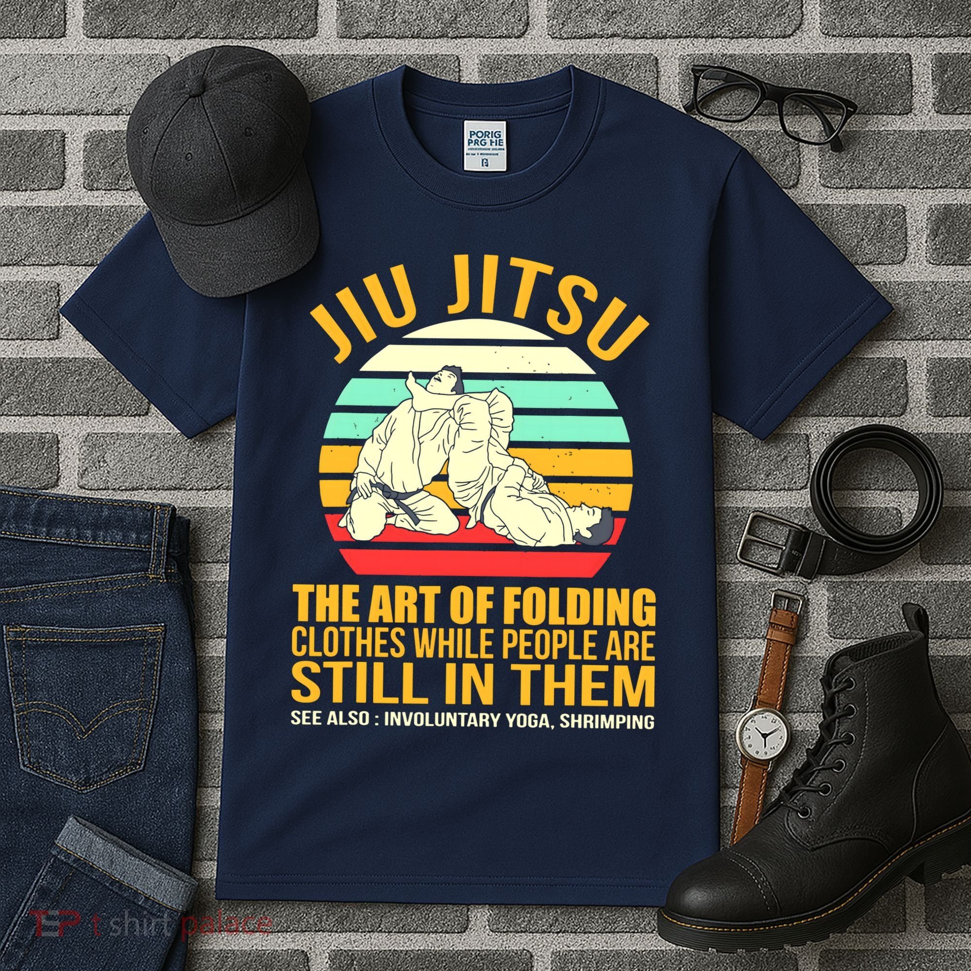 Jiu Jitsu Shirts Art Of Folding Clothes BJJ MMA Jujitsu Tall T-Shirt