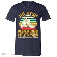 Jiu Jitsu Shirts Art Of Folding Clothes BJJ MMA Jujitsu V-Neck T-Shirt thumb 0