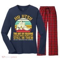 Jiu Jitsu Shirts Art Of Folding Clothes BJJ MMA Jujitsu Women's Long Sleeve Flannel Pajama Set  thumb 0