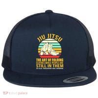 Jiu Jitsu Shirts Art Of Folding Clothes BJJ MMA Jujitsu Flat Bill Trucker Hat thumb 0