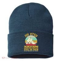 Jiu Jitsu Shirts Art Of Folding Clothes BJJ MMA Jujitsu Sustainable Knit Beanie thumb 0