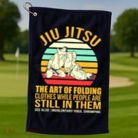 Jiu Jitsu Shirts Art Of Folding Clothes BJJ MMA Jujitsu Golf Towel thumb 1