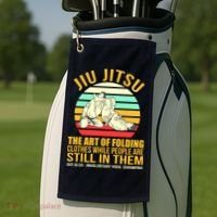 Jiu Jitsu Shirts Art Of Folding Clothes BJJ MMA Jujitsu Golf Towel thumb 2