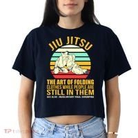 Jiu Jitsu Shirts Art Of Folding Clothes BJJ MMA Jujitsu Women's Crop Top Tee thumb 2