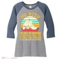 Jiu Jitsu Shirts Art Of Folding Clothes BJJ MMA Jujitsu Women's Tri-Blend 3/4-Sleeve Raglan Shirt thumb 0