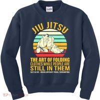 Jiu Jitsu Shirts Art Of Folding Clothes BJJ MMA Jujitsu Kids Sweatshirt thumb 0