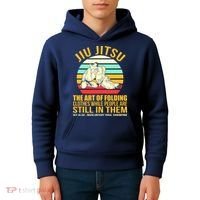 Jiu Jitsu Shirts Art Of Folding Clothes BJJ MMA Jujitsu Kids Hoodie thumb 4