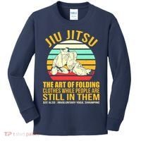 Jiu Jitsu Shirts Art Of Folding Clothes BJJ MMA Jujitsu Kids Long Sleeve Shirt thumb 0
