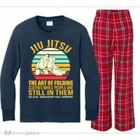 Jiu Jitsu Shirts Art Of Folding Clothes BJJ MMA Jujitsu Kids Long Sleeve Plaid Pajama Set thumb 0
