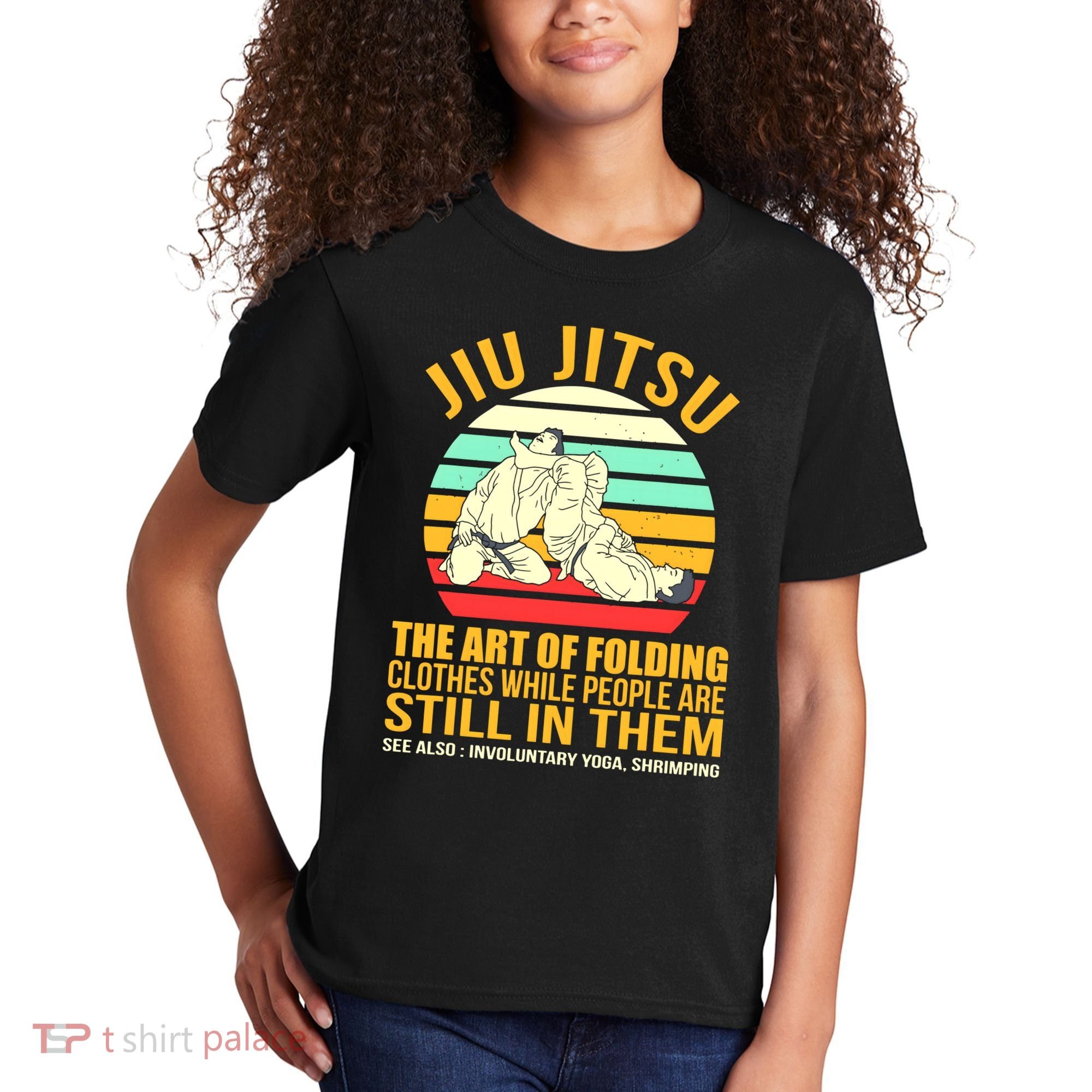 Jiu Jitsu Shirts Art Of Folding Clothes BJJ MMA Jujitsu Kids T-Shirt