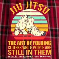 Jiu Jitsu Shirts Art Of Folding Clothes BJJ MMA Jujitsu Women's Flannel Plaid Pajama Pants thumb 2