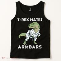 Jiu Jitsu TRex Trex BJJ MMA Jujitsu  Tank Top thumb 2