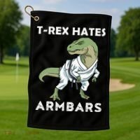 Jiu Jitsu TRex Trex BJJ MMA Jujitsu  Golf Towel thumb 1