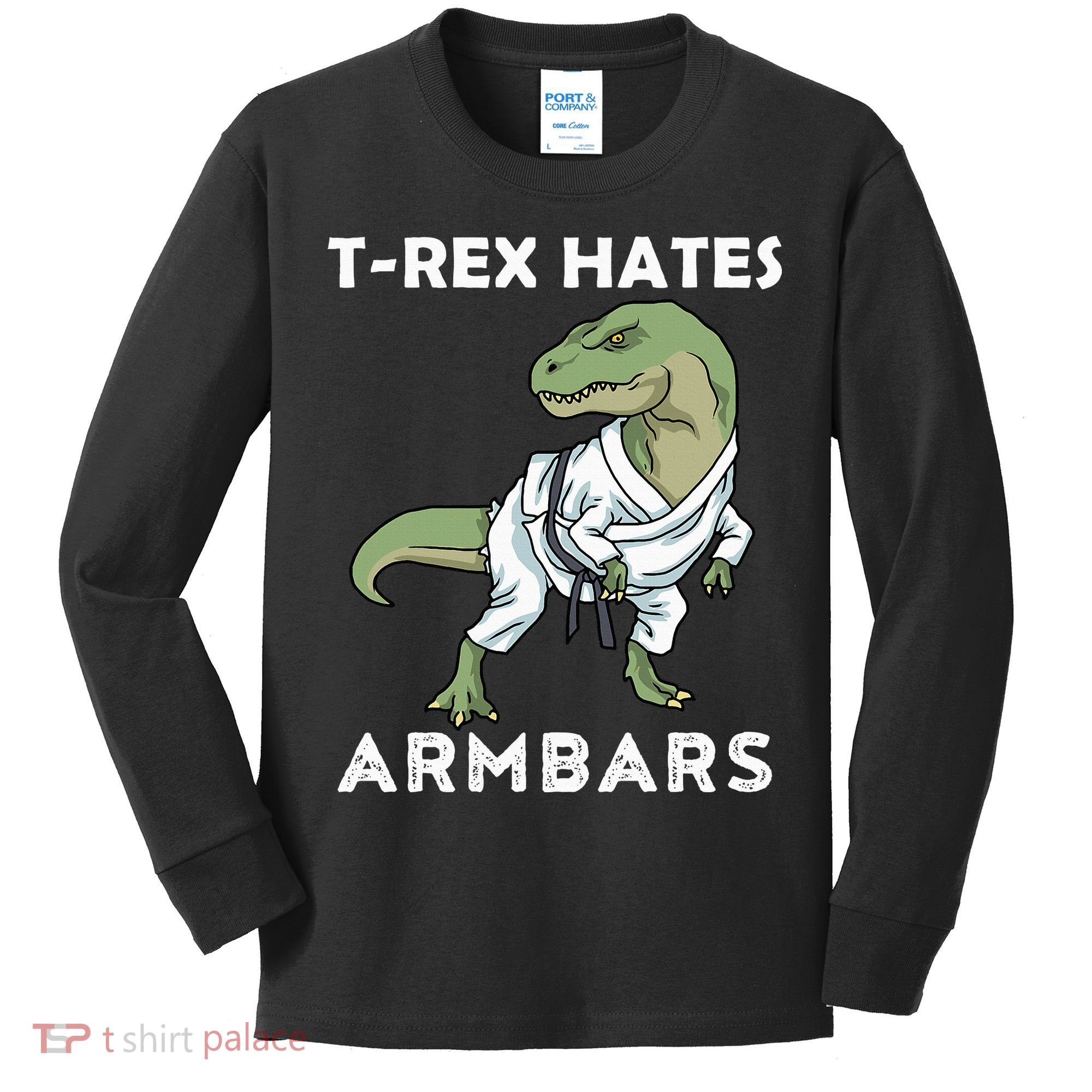 Jiu Jitsu TRex Trex BJJ MMA Jujitsu  Kids Long Sleeve Shirt