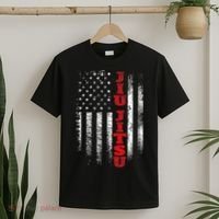 Jiu Jitsu USA American Flag Martial Arts Ground Fighting T-Shirt thumb 2