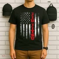 Jiu Jitsu USA American Flag Martial Arts Ground Fighting T-Shirt thumb 6