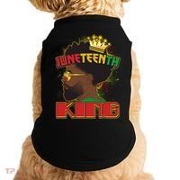 Juneteenth King Black African American Man Afro Doggie Tank thumb 0