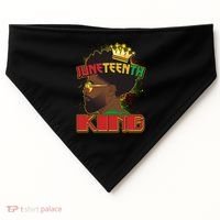 Juneteenth King Black African American Man Afro USA-Made Doggie Bandana thumb 0