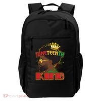 Juneteenth King Black African American Man Afro Backpack thumb 0
