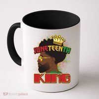 Juneteenth King Black African American Man Afro Coffee Mug thumb 0