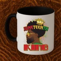 Juneteenth King Black African American Man Afro Coffee Mug thumb 2