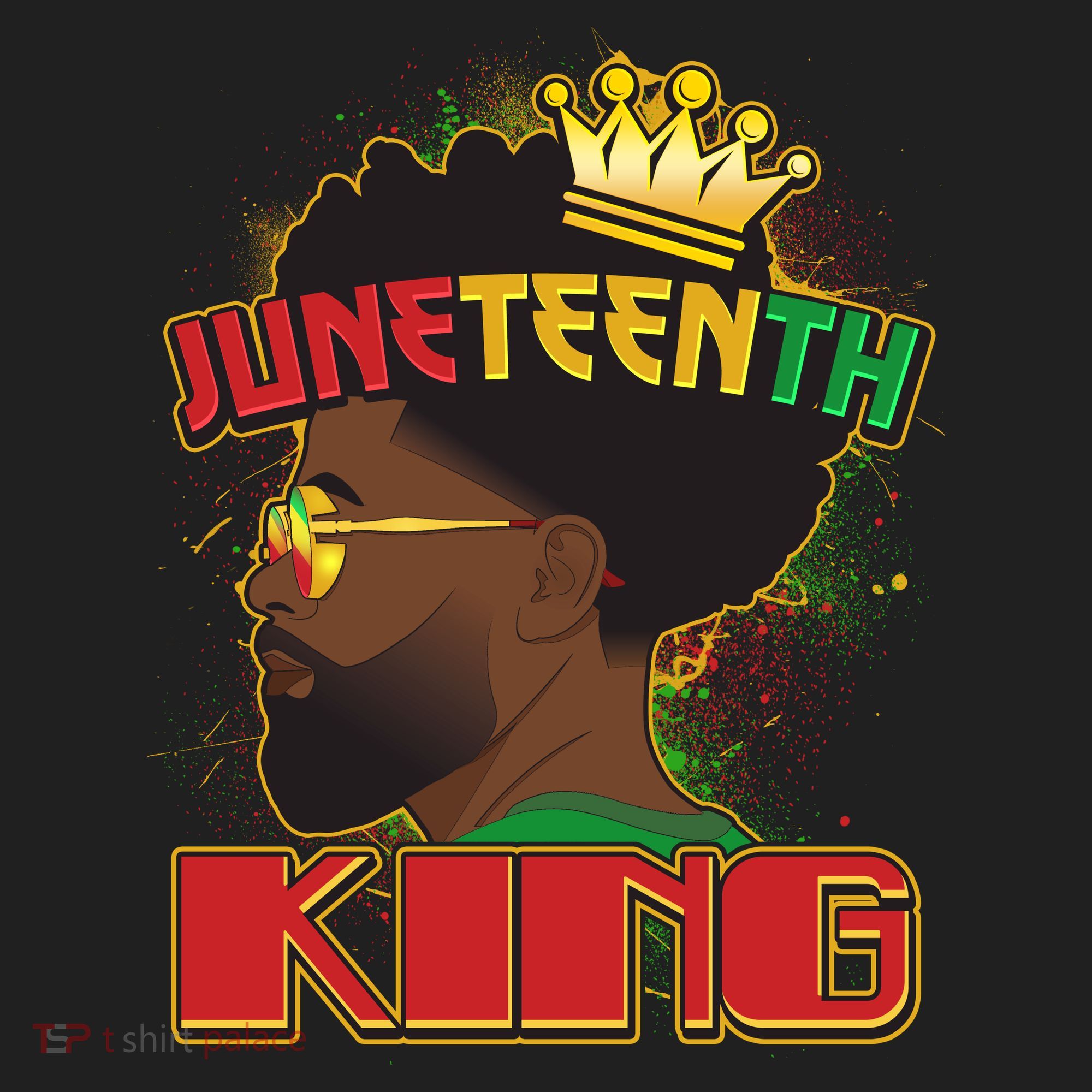 Juneteenth King Black African American Man Afro Beanie