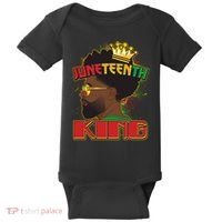 Juneteenth King Black African American Man Afro Baby Bodysuit thumb 0