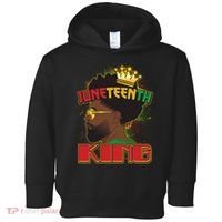 Juneteenth King Black African American Man Afro Toddler Hoodie thumb 0