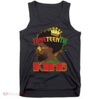 Juneteenth King Black African American Man Afro Tank Top thumb 0