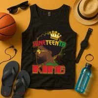 Juneteenth King Black African American Man Afro Tank Top thumb 4